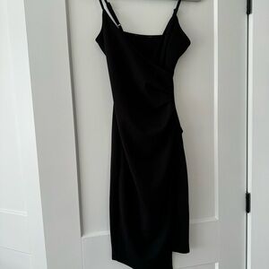 Black bodycon mini dress